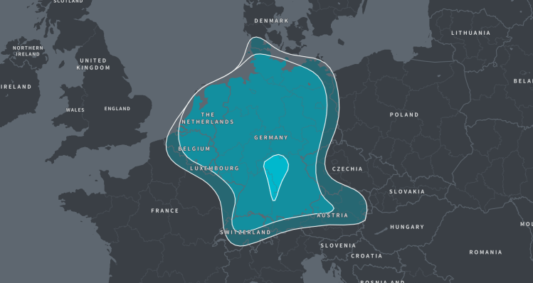 DNA MAP GERMANIC EUROPE