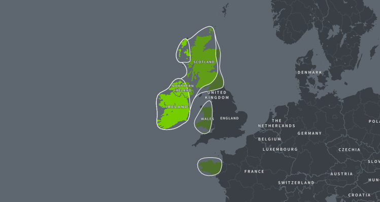 DNA MAP IRELAND &amp; SCOTLAND